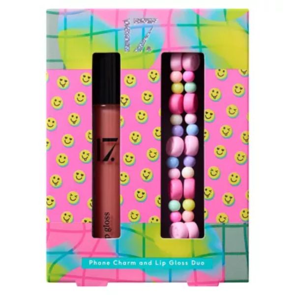 17. Phone Charm and Lip Gloss Duo