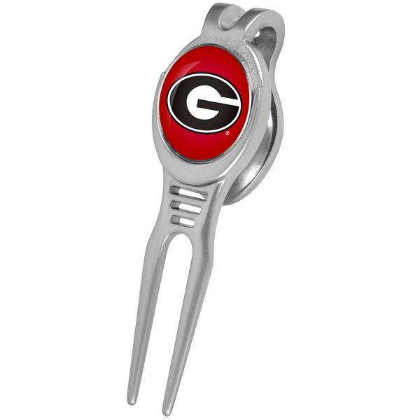 LinksWalker Georgia Bulldogs - Kool Divot Repair Tool with Magnetic Golf Ball Marker