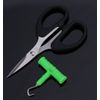 Baiting Needle Set for Carp Coarse Fishing - Braid Scissors, Knot Puller, Nut Boilie, Needles Drill, Stringer Needle, Baiting Needle