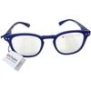 B+D Dot Readers +1.00 Blue Reading Glasses Rubberized Compact Folding with Case