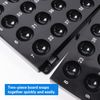 2-Pieces Bingo Game Master Board for 7/8" Bingo Balls - Black
