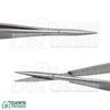 2 Pcs Castroviejo Scissors Straight & Curved Set 4.5" Micro Surgery Instruments