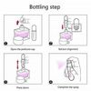 3Pcs 5ml Mini Refillable Travel Portable Perfume Atomizer Bottle Spray Pump Case