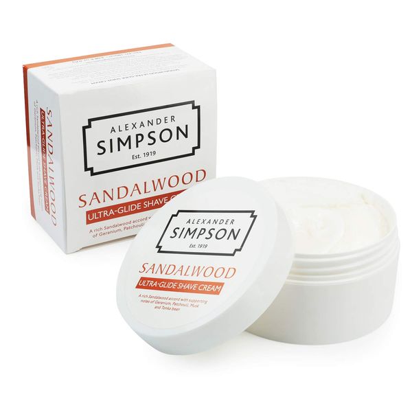 Simpsons sandalwood ultra-glide shaving cream