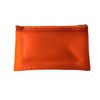 Frosted Orange Pencil Case 8x5 Inch - See Through Exam Clear Translucent