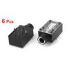 uxcell Stereo Jack Socket 6 Audio Connectors Board Mount Straight 7 Pin 6.35mm