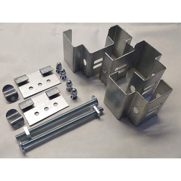 Postfix PF10 - PACK OF 2 - Fix your OWN Hanging Basket Brackets to 4" x 4" Slotted Concrete Fence Posts NO DRILLING!