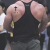 Nirbffo Black Cross Temporary Tattoos Waterproof Tattoo Men and Women Small Cross Tattoos Stickers 5 Sheets 10 x 17 cm