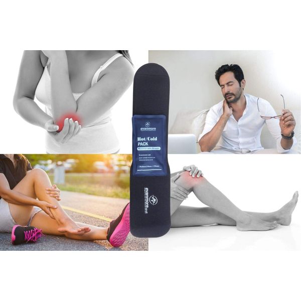 Knee Hot Cold Therapy Pack Wrap Compress Reusable Adjustable Flexible Elbow Wrist Pain Relief