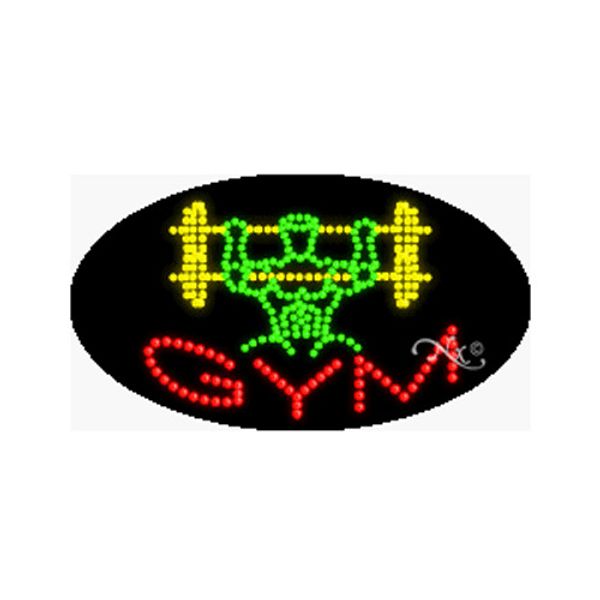 Gym LED Neon Sign 27"L x 15"H #24350