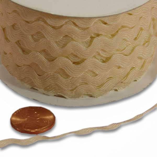 7 mm X 25 Yards Ivory RIC Rac Trim