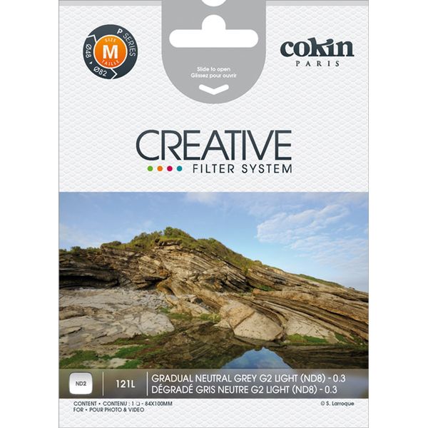 Cokin P121L Grad Grey G2 LT (ND2) Square Filter