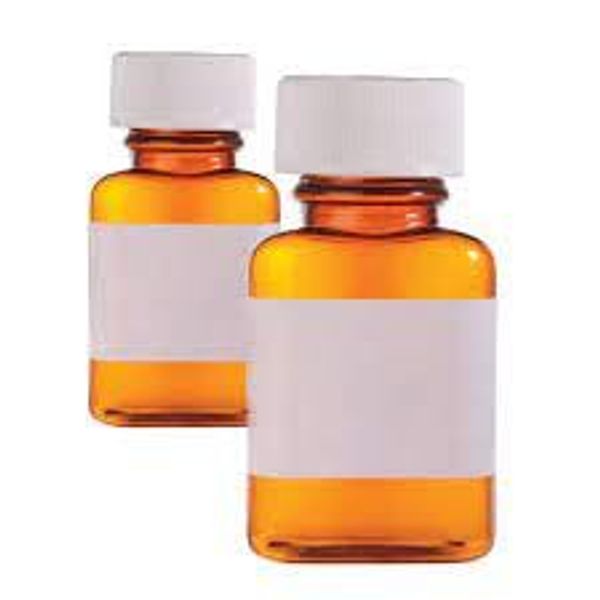 PLASTIC PILL/TABLET ORGANIZER BOTTLES WITH CHILD PROOF CAPS (100, 90ml)