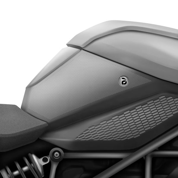 BLOQ Motorcycle Tank Grips compatible with ZERO SR S/F (2020-) PREMIUM - CLEAR