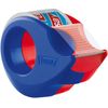 tesa 2x 57858 Handabroller Mini klar (2 Stück), Blau-Rot