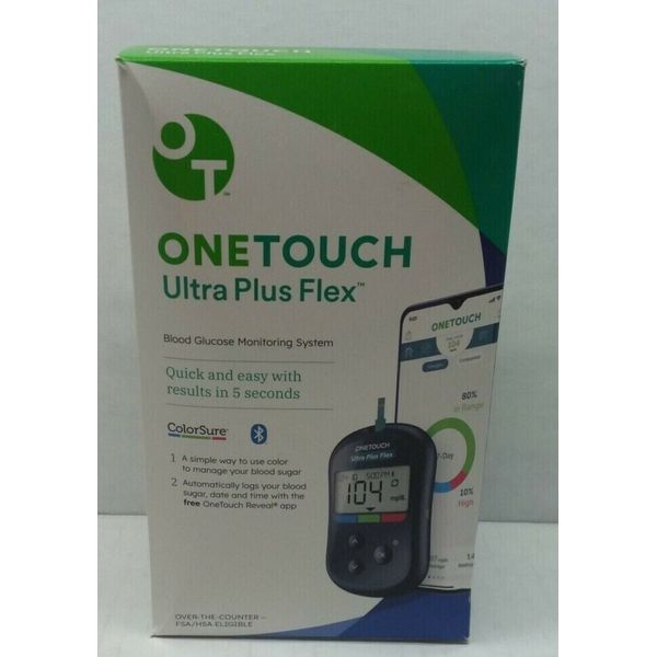 One Touch Ultra Plus Flex Meter Blood Glucose Monitoring System *Free Shipping**