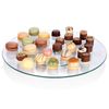 Tempered Glass Lazy Susan Rotating Turntable Serving Tray Cake Decorating Plate