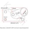 keehui Heavy DudyBoat Hand Rail Fitting-30 Degree 1 inch Rectangular Base-Marine 316 Stainless Steel Deck Hardware