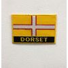 Dorset UK County Flags Badges Iron Sew on Embroidered Patch Small | Large (Large)
