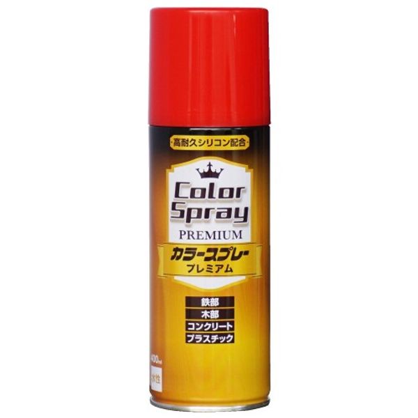 Nippon Paint Spray Color Spray Premium 400ml Red Water-based Glossy Indoor and Outdoor Made in Japan 4976124266799