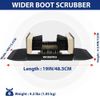 WORKPRO 2 PACK Boot Brush Scrubber Outdoor Shoe Scraper Cleaner Brush Extra Wide