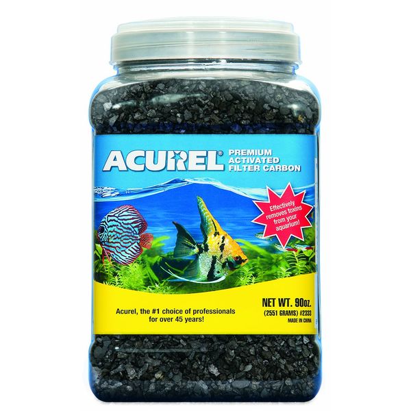 Acurel LLC Premium Activated Filter Carbon Aquarium and Pond Filter Accessory, 90-Ounce