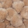 2 Inch Beige Craft Pom Poms 25 Pieces