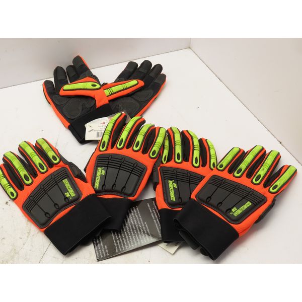 Majestic (3 Pair) Knucklehead Mechanic Work Glove SMALL