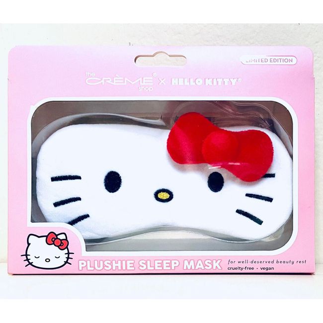 The Crème Shop x Hello Kitty 3D Plushie Sleep Mask 2023 Sanrio Brand New in Box