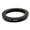 System-S Lens Adapter 37mm Thread to 30mm Step Down Ring in Black for Filter