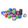 Storm&Lighthouse 30 Pack Six-Sided Dice Coloured Dice Game D6 Dice Smoother Rolling Dice No Harmful Materials