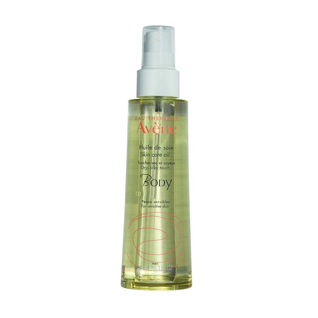 Eau Thermale Avene Body Skin Care Oil for Dry Sensitive Skin, Antioxidant Protection 3.3 Oz