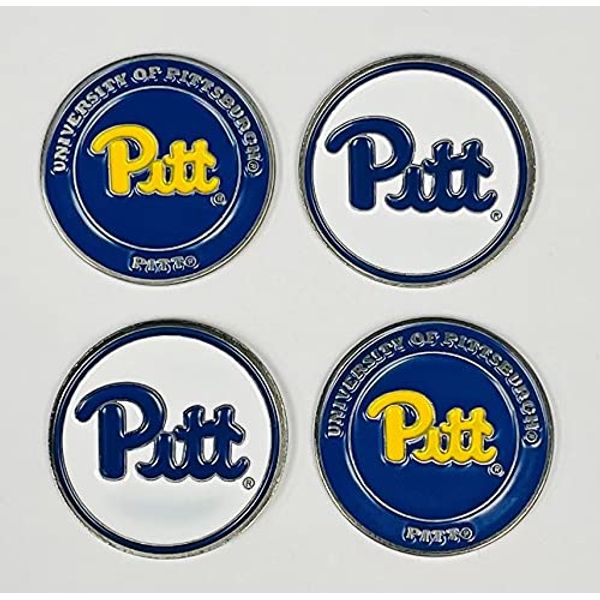 Pitt Panthers Double Sided Golf Ball Markers (Set of Four)