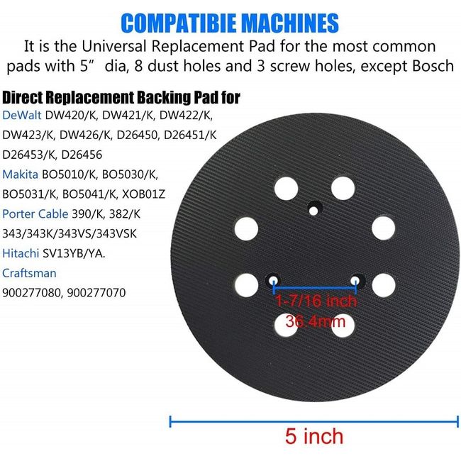 1/4 Sheet Sander Replacement Sanding Pad