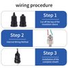 1/8in Pneumatic Pressure Control Switch, Compressor Pressure Control Switch Adjustable Pump Pressure Switch Normally Open QPM11 NO Pressure Switch Wire External Thread Nozzle
