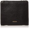 Fossil Women's Logan Leather Wallet RFID Blocking Small Bifold, Black (Model: SL7829001)