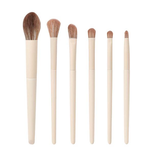 6 Stück Premium Makeup Pinsel Set, Pinselset Makeup Pinsel Make Up Pinsel Set, Schminkpinsel Kosmetikpinsel Gesichtspinsel Augenpinsel Lidschattenpinsel Puderpinsel Foundation