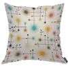 Mid Century Modern Atomic Stars Throw Pillow Cover Repeat Artistic Creative