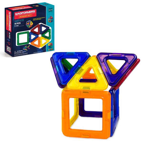 MAGFORMERS Creator Designer Set (14-Pieces) Magnetic Building Blocks, Educational Magnetic Tiles Kit, Magnetic Construction STEM Set