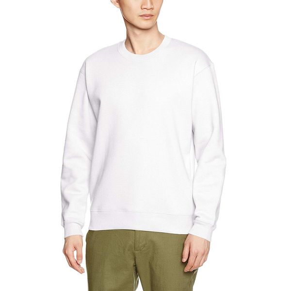 United Athle Men's 10.0 oz. CVC Crewneck Sweatshirt M White