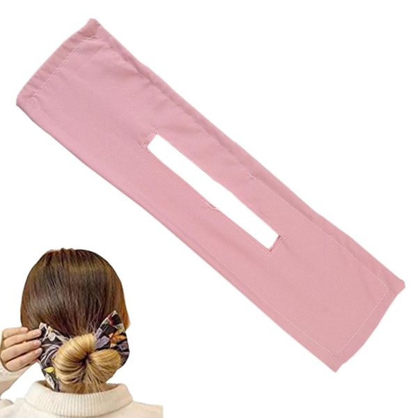 Traziewell Deft Hair Bun Maker Hair Bands Tool Magic Clip Hair Bun Fashion Flexible Twist Hairstyle Bun Tool Suitable for All Women with Long Hair Pink BS000121