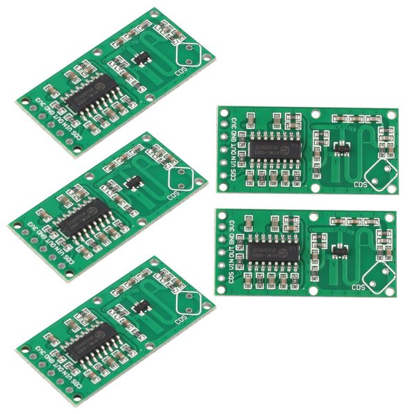 ieron 5 Pcs RCWL-0516 Motion Detectors Sensor, Microwave Radar Sensor Module, Switch Module for Human Induction Board Detector, Detection Distance 3-5m