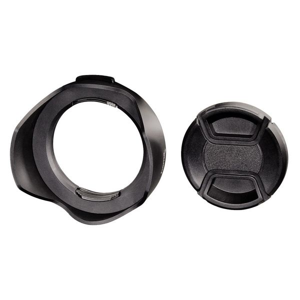 Hama 93672 | Lens Hood for Wide Angle Lenses, Lens Cap, 72 mm Screw-in Frame, Black