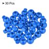 PATIKIL Cord Locks, 30 Pack Ball Spring Toggle Stopper for Drawstring Bag Shoelaces, Sky Blue