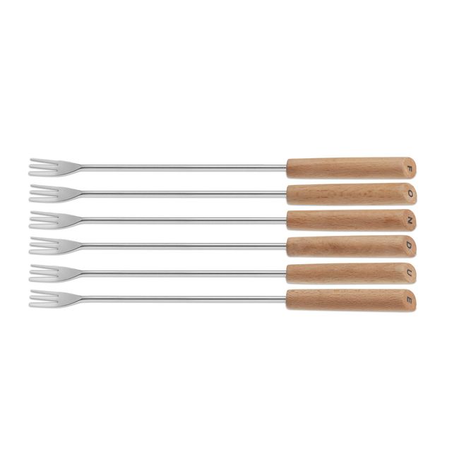 Kela (Peripheral) Fork Tree Size: 24.5 cm fondexyufo-ku Set of 6 uddogurippu Bergamo 79167