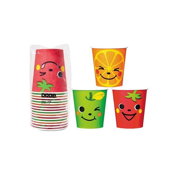 Nippon Dexie KHN157DD Paper Cup, Love Cup, Diameter 2.9 x Height 3.1 inches (73 x 80 mm), 8.1 fl oz (205 ml), 15 Pieces