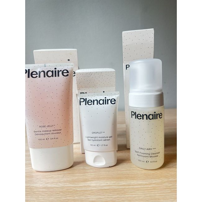 Plenarie cosmetics 3 Pcs  bundle:  make up remover, cleanser, moisturizer NEW