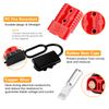 WEISEN 4pcs Red 175A Battery Quick Connect Winch Connector Plug Power Supply