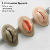 3D Lip Practice Skin,3pcs Tattoo Practice Lips,Silicone Microblading Practice Skin,Fake Skin Tattoo Skin Cosmetic for Tattoo Artists, Beginners Cosmetic Makeup Lips Training