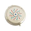 Compact Mirror crystal swirls design
